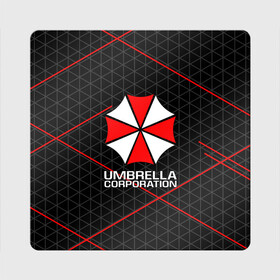 Магнит виниловый Квадрат с принтом UMBRELLA CORP | АМБРЕЛЛА КОРП в Санкт-Петербурге, полимерный материал с магнитным слоем | размер 9*9 см, закругленные углы | ada wong | biohazard | leon | nemesis | project resistance | raccoon city | re2 | resident evil 2 | rpd | stars | umbrella | ада вонг | амбрелла | немесис | ужасы