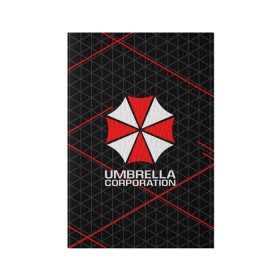 Обложка для паспорта матовая кожа с принтом UMBRELLA CORP в Санкт-Петербурге, натуральная матовая кожа | размер 19,3 х 13,7 см; прозрачные пластиковые крепления | ada wong | biohazard | leon | nemesis | project resistance | raccoon city | re2 | resident evil 2 | rpd | stars | umbrella | ада вонг | амбрелла | немесис | ужасы