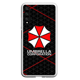 Чехол для Honor 20 с принтом UMBRELLA CORP в Санкт-Петербурге, Силикон | Область печати: задняя сторона чехла, без боковых панелей | ada wong | biohazard | leon | nemesis | project resistance | raccoon city | re2 | resident evil 2 | rpd | stars | umbrella | ада вонг | амбрелла | немесис | ужасы