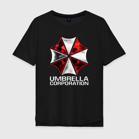 Мужская футболка хлопок Oversize с принтом UMBRELLA CORP в Санкт-Петербурге, 100% хлопок | свободный крой, круглый ворот, “спинка” длиннее передней части | ada wong | biohazard | leon | nemesis | project resistance | raccoon city | re2 | resident evil 2 | rpd | stars | umbrella | ада вонг | амбрелла | немесис | ужасы