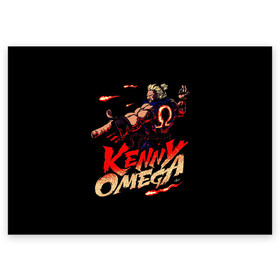 Поздравительная открытка с принтом Kenny Omega Street Fighter в Санкт-Петербурге, 100% бумага | плотность бумаги 280 г/м2, матовая, на обратной стороне линовка и место для марки
 | kennyomega aew streetfighter