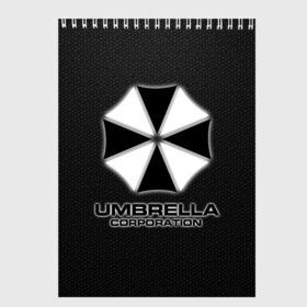 Скетчбук с принтом Umbrella Corporation в Санкт-Петербурге, 100% бумага
 | 48 листов, плотность листов — 100 г/м2, плотность картонной обложки — 250 г/м2. Листы скреплены сверху удобной пружинной спиралью | corporation | umbrella | umbrella corporation | амбрела | амбрелла корпорейшн | военная корпорация | корпорация | фармацевтическая корпорация
