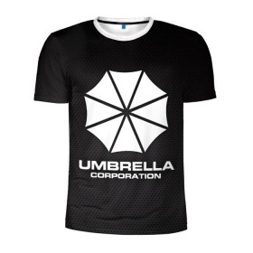 Мужская футболка 3D спортивная с принтом Umbrella Corporation в Санкт-Петербурге, 100% полиэстер с улучшенными характеристиками | приталенный силуэт, круглая горловина, широкие плечи, сужается к линии бедра | corporation | umbrella | umbrella corporation | амбрела | амбрелла корпорейшн | военная корпорация | корпорация | фармацевтическая корпорация