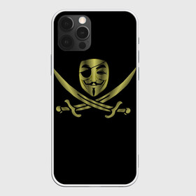 Чехол для iPhone 12 Pro с принтом Анонимус Пират в Санкт-Петербурге, силикон | область печати: задняя сторона чехла, без боковых панелей | anonymous | v   значит вендетта | анонимус | анонимусы | вендетта | гай фокс | гая фокса | женскую | купить | маска | маска v | мужскую | пират | пирата | с анонимусом | с маской | с пиратом | хакер | хактивизм