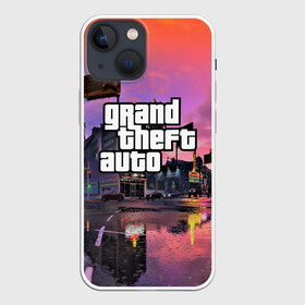 Чехол для iPhone 13 mini с принтом Grand Theft Auto V в Санкт-Петербурге,  |  | grand theft auto 2 | grand theft auto 3 | grand theft auto v | grand theft auto: san andreas | grand theft auto: vice city | gta 1 | gta 2 | gta 3 | gta 4 | gta 5 | gta online | gta v | город | игры