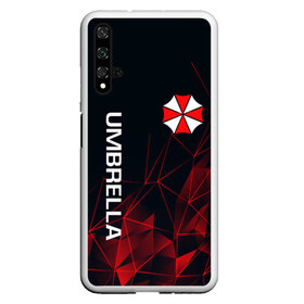 Чехол для Honor 20 с принтом UMBRELLA CORP в Санкт-Петербурге, Силикон | Область печати: задняя сторона чехла, без боковых панелей | ada wong | biohazard | leon | nemesis | project resistance | raccoon city | re2 | resident evil 2 | rpd | stars | umbrella | ада вонг | амбрелла | немесис | ужасы