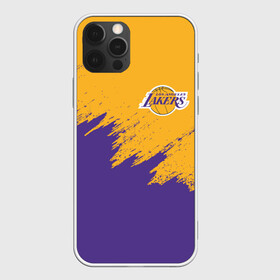 Чехол для iPhone 12 Pro с принтом LA LAKERS | ЛЕЙКЕРС в Санкт-Петербурге, силикон | область печати: задняя сторона чехла, без боковых панелей | america | basketball | kobe bryant | la | la lakers | lakers | los angeles lakers | nba | usa | баскетбол | кобе брайант | лос анджелес лейкерс | нба | сша