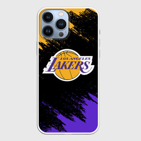 Чехол для iPhone 13 Pro Max с принтом LA LAKERS в Санкт-Петербурге,  |  | Тематика изображения на принте: america | basketball | kobe bryant | la | la lakers | lakers | los angeles lakers | nba | usa | баскетбол | кобе брайант | лос анджелес лейкерс | нба | сша