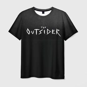 Мужская футболка 3D с принтом The Outsider в Санкт-Петербурге, 100% полиэфир | прямой крой, круглый вырез горловины, длина до линии бедер | king | outsider | stephen | stephen king | кинг | книга | роман | сериал | стивен | стивен кинг | чужак
