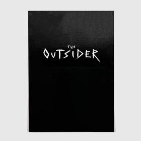 Постер с принтом The Outsider в Санкт-Петербурге, 100% бумага
 | бумага, плотность 150 мг. Матовая, но за счет высокого коэффициента гладкости имеет небольшой блеск и дает на свету блики, но в отличии от глянцевой бумаги не покрыта лаком | king | outsider | stephen | stephen king | кинг | книга | роман | сериал | стивен | стивен кинг | чужак