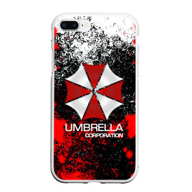 Чехол для iPhone 7Plus/8 Plus матовый с принтом UMBRELLA CORP в Санкт-Петербурге, Силикон | Область печати: задняя сторона чехла, без боковых панелей | biohazard | biohazard 7 | crocodile | fang | game | hand | monster | new umbrella | resident evil | resident evil 7 | umbrella | umbrella corp | umbrella corporation | zombie | обитель