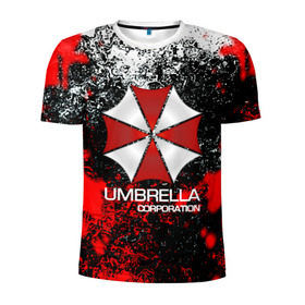 Мужская футболка 3D спортивная с принтом UMBRELLA CORP в Санкт-Петербурге, 100% полиэстер с улучшенными характеристиками | приталенный силуэт, круглая горловина, широкие плечи, сужается к линии бедра | biohazard | biohazard 7 | crocodile | fang | game | hand | monster | new umbrella | resident evil | resident evil 7 | umbrella | umbrella corp | umbrella corporation | zombie | обитель