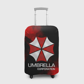 Чехол для чемодана 3D с принтом UMBRELLA CORP в Санкт-Петербурге, 86% полиэфир, 14% спандекс | двустороннее нанесение принта, прорези для ручек и колес | biohazard | biohazard 7 | crocodile | fang | game | hand | monster | new umbrella | resident evil | resident evil 7 | umbrella | umbrella corp | umbrella corporation | zombie | обитель