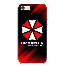 Чехол для iPhone 5/5S матовый с принтом Umbrella Corporation в Санкт-Петербурге, Силикон | Область печати: задняя сторона чехла, без боковых панелей | corp | corporation | resident evil | umbrella | umbrella corporation | зомби апокалипсис | зонт | игра