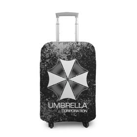 Чехол для чемодана 3D с принтом UMBRELLA CORP в Санкт-Петербурге, 86% полиэфир, 14% спандекс | двустороннее нанесение принта, прорези для ручек и колес | biohazard | biohazard 7 | crocodile | fang | game | hand | monster | new umbrella | resident evil | resident evil 7 | umbrella | umbrella corp | umbrella corporation | zombie | обитель