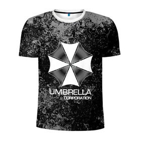Мужская футболка 3D спортивная с принтом UMBRELLA CORP в Санкт-Петербурге, 100% полиэстер с улучшенными характеристиками | приталенный силуэт, круглая горловина, широкие плечи, сужается к линии бедра | Тематика изображения на принте: biohazard | biohazard 7 | crocodile | fang | game | hand | monster | new umbrella | resident evil | resident evil 7 | umbrella | umbrella corp | umbrella corporation | zombie | обитель