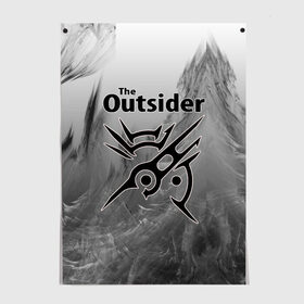 Постер с принтом The Outsider в Санкт-Петербурге, 100% бумага
 | бумага, плотность 150 мг. Матовая, но за счет высокого коэффициента гладкости имеет небольшой блеск и дает на свету блики, но в отличии от глянцевой бумаги не покрыта лаком | 