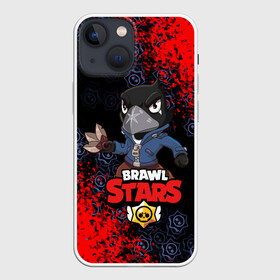 Чехол для iPhone 13 mini с принтом BRAWL STARS CROW. в Санкт-Петербурге,  |  | bea | bibi | brawl stars | colt | crow | el brown | leon | leon shark | max | nita | sally leon | shark | акула | беа | берли | биби | бравл старс | браун | ворон | кольт | леон | леон акула | макс | нита | шелли