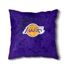 Подушка 3D с принтом LA LAKERS в Санкт-Петербурге, наволочка – 100% полиэстер, наполнитель – холлофайбер (легкий наполнитель, не вызывает аллергию). | состоит из подушки и наволочки. Наволочка на молнии, легко снимается для стирки | america | basketball | kobe bryant | la | la lakers | lakers | los angeles lakers | nba | usa | баскетбол | кобе брайант | лос анджелес лейкерс | нба | сша