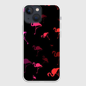 Чехол для iPhone 13 mini с принтом Фламинго в Санкт-Петербурге,  |  | минимализм | прикольные картинки | прикольные надписи | розовый фламинго | фламинго