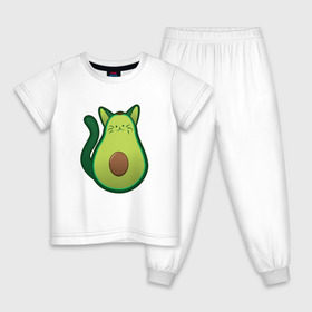 Детская пижама хлопок с принтом AVOCATO в Санкт-Петербурге, 100% хлопок |  брюки и футболка прямого кроя, без карманов, на брюках мягкая резинка на поясе и по низу штанин
 | 