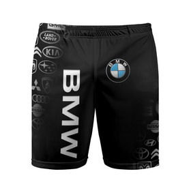 Мужские шорты спортивные с принтом BMW в Санкт-Петербурге,  |  | bmw | bmw performance | m | motorsport | performance | бмв | моторспорт
