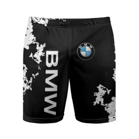Мужские шорты спортивные с принтом BMW в Санкт-Петербурге,  |  | bmw | bmw performance | m | motorsport | performance | бмв | моторспорт