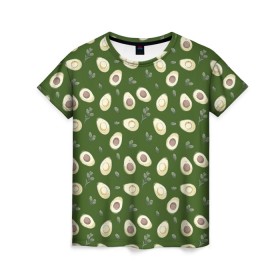 Женская футболка 3D с принтом АВОКАДО в Санкт-Петербурге, 100% полиэфир ( синтетическое хлопкоподобное полотно) | прямой крой, круглый вырез горловины, длина до линии бедер | avocado | character | cute pictures | exotic | fruit | nut | vegan | vegetables | vegetarian | авокадо | веган | вегетарианец | милые картинки | овощи | орех | персонаж | фрукты | экзотика