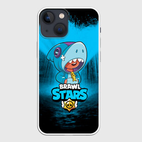 Чехол для iPhone 13 mini с принтом Brawl stars leon shark в Санкт-Петербурге,  |  | bea | bib | brawl stars | crow | el brown | leon | max | nita | sally leon | shark | акула | биа | биби | бравл старс | ворон | игра | леон | макс | нита | оборотень | салли леон | сэлли леон | шарк | эл браун