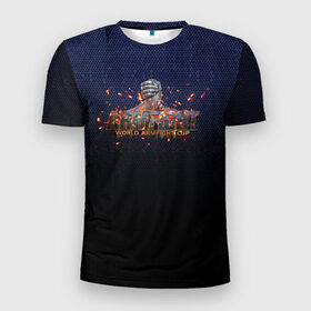 Мужская футболка 3D спортивная с принтом Armfight в Санкт-Петербурге, 100% полиэстер с улучшенными характеристиками | приталенный силуэт, круглая горловина, широкие плечи, сужается к линии бедра | armfight | armwrestling | армрестлинг