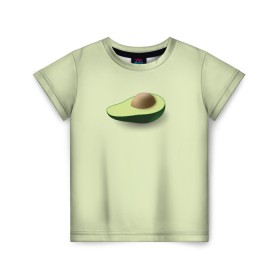 Детская футболка 3D с принтом Авокадо в Санкт-Петербурге, 100% гипоаллергенный полиэфир | прямой крой, круглый вырез горловины, длина до линии бедер, чуть спущенное плечо, ткань немного тянется | авокадо | веган | еда блогеров | мемы | минимализм | прикольные картинки | прикольные надписи | растение | фрукт