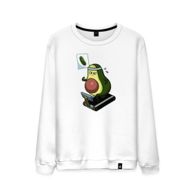 Мужской свитшот хлопок с принтом Авокадо в Санкт-Петербурге, 100% хлопок |  | авокадо | веган | еда блогеров | мемы | минимализм | прикольные картинки | прикольные надписи | растение | смешное авокадо | фрукт