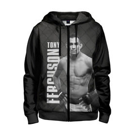 Детская толстовка 3D на молнии с принтом Tony Ferguson в Санкт-Петербурге, 100% полиэстер |  манжеты и пояс оформлены широкой мягкой резинкой, двухслойный капюшон со шнурком для регулировки, спереди карманы и застежка-молния
 | el cucuy | ferguson | mma | tony | tony ferguson | ufc | арманн | бокс | борьба | джиу джитсу | кукуй | тони | тони фергюсон | фергюсон | эль | эль кукуй | энтони