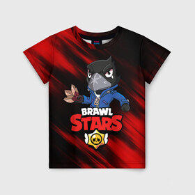 Детская футболка 3D с принтом BRAWL STARS в Санкт-Петербурге, 100% гипоаллергенный полиэфир | прямой крой, круглый вырез горловины, длина до линии бедер, чуть спущенное плечо, ткань немного тянется | bibi | brawl stars | crow | el brown | leon | leon shark | max | sally leon | shark | stars | werewolf | акула | биби | ворон | леон | оборотень
