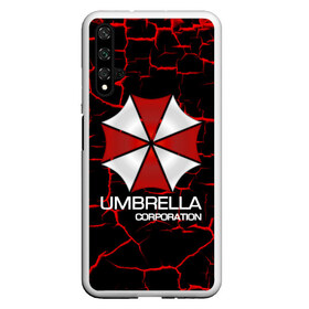 Чехол для Honor 20 с принтом UMBRELLA CORP в Санкт-Петербурге, Силикон | Область печати: задняя сторона чехла, без боковых панелей | biohazard | biohazard 7 | crocodile | fang | game | hand | monster | new umbrella | resident evil | resident evil 7 | umbrella | umbrella corp | umbrella corporation | zombie | обитель