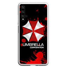 Чехол для Honor 20 с принтом UMBRELLA CORP в Санкт-Петербурге, Силикон | Область печати: задняя сторона чехла, без боковых панелей | biohazard | biohazard 7 | crocodile | fang | game | hand | monster | new umbrella | resident evil | resident evil 7 | umbrella | umbrella corp | umbrella corporation | zombie | обитель