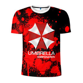 Мужская футболка 3D спортивная с принтом UMBRELLA CORP в Санкт-Петербурге, 100% полиэстер с улучшенными характеристиками | приталенный силуэт, круглая горловина, широкие плечи, сужается к линии бедра | Тематика изображения на принте: biohazard | biohazard 7 | crocodile | fang | game | hand | monster | new umbrella | resident evil | resident evil 7 | umbrella | umbrella corp | umbrella corporation | zombie | обитель