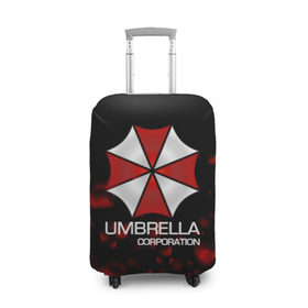Чехол для чемодана 3D с принтом UMBRELLA CORP в Санкт-Петербурге, 86% полиэфир, 14% спандекс | двустороннее нанесение принта, прорези для ручек и колес | biohazard | biohazard 7 | crocodile | fang | game | hand | monster | new umbrella | resident evil | resident evil 7 | umbrella | umbrella corp | umbrella corporation | zombie | обитель