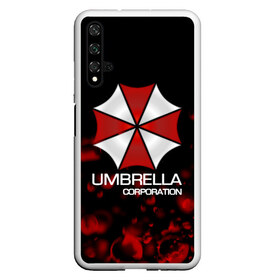 Чехол для Honor 20 с принтом UMBRELLA CORP в Санкт-Петербурге, Силикон | Область печати: задняя сторона чехла, без боковых панелей | biohazard | biohazard 7 | crocodile | fang | game | hand | monster | new umbrella | resident evil | resident evil 7 | umbrella | umbrella corp | umbrella corporation | zombie | обитель