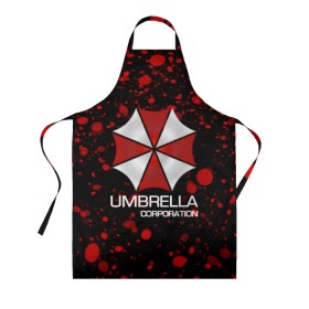 Фартук 3D с принтом UMBRELLA CORP в Санкт-Петербурге, 100% полиэстер | общий размер — 65 х 85 см, ширина нагрудника — 26 см, горловина — 53 см, длина завязок — 54 см, общий обхват в поясе — 173 см. Принт на завязках и на горловине наносится с двух сторон, на основной части фартука — только с внешней стороны | biohazard | biohazard 7 | crocodile | fang | game | hand | monster | new umbrella | resident evil | resident evil 7 | umbrella | umbrella corp | umbrella corporation | zombie | обитель