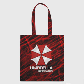 Шоппер 3D с принтом UMBRELLA CORP в Санкт-Петербурге, 100% полиэстер | Плотность: 200 г/м2; Размер: 34×35 см; Высота лямок: 30 см | biohazard | biohazard 7 | crocodile | fang | game | hand | monster | new umbrella | resident evil | resident evil 7 | umbrella | umbrella corp | umbrella corporation | zombie | обитель