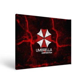 Холст прямоугольный с принтом UMBRELLA CORP в Санкт-Петербурге, 100% ПВХ |  | biohazard | biohazard 7 | crocodile | fang | game | hand | monster | new umbrella | resident evil | resident evil 7 | umbrella | umbrella corp | umbrella corporation | zombie | обитель