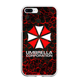 Чехол для iPhone 7Plus/8 Plus матовый с принтом UMBRELLA CORPORATION в Санкт-Петербурге, Силикон | Область печати: задняя сторона чехла, без боковых панелей | corp | corporation | resident evil | umbrella | umbrella corporation | зомби апокалипсис | зонт | игра