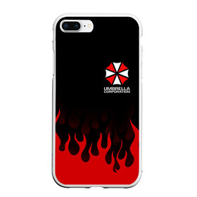 Чехол для iPhone 7Plus/8 Plus матовый с принтом UMBRELLA CORPORATION в Санкт-Петербурге, Силикон | Область печати: задняя сторона чехла, без боковых панелей | corp | corporation | resident evil | umbrella | umbrella corporation | зомби апокалипсис | зонт | игра