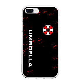 Чехол для iPhone 7Plus/8 Plus матовый с принтом UMBRELLA CORPORATION в Санкт-Петербурге, Силикон | Область печати: задняя сторона чехла, без боковых панелей | corp | corporation | resident evil | umbrella | umbrella corporation | зомби апокалипсис | зонт | игра