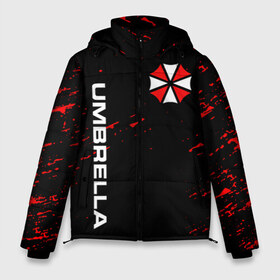 Мужская зимняя куртка 3D с принтом UMBRELLA CORPORATION в Санкт-Петербурге, верх — 100% полиэстер; подкладка — 100% полиэстер; утеплитель — 100% полиэстер | длина ниже бедра, свободный силуэт Оверсайз. Есть воротник-стойка, отстегивающийся капюшон и ветрозащитная планка. 

Боковые карманы с листочкой на кнопках и внутренний карман на молнии. | corp | corporation | resident evil | umbrella | umbrella corporation | зомби апокалипсис | зонт | игра