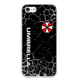 Чехол для iPhone 5/5S матовый с принтом UMBRELLA CORPORATION в Санкт-Петербурге, Силикон | Область печати: задняя сторона чехла, без боковых панелей | corp | corporation | resident evil | umbrella | umbrella corporation | зомби апокалипсис | зонт | игра