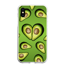Чехол для iPhone XS Max матовый с принтом Люблю авокадо в Санкт-Петербурге, Силикон | Область печати: задняя сторона чехла, без боковых панелей | food | green | vegetarian | вегетарианец | влюбленность | влюбленные | вместе навсегда | девушке | здоровый | здоровый образ жизни | зелень | кружка | любимая | любимый | люблю | май | натуральный