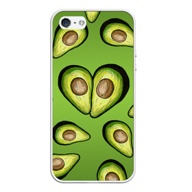 Чехол для iPhone 5/5S матовый с принтом Люблю авокадо в Санкт-Петербурге, Силикон | Область печати: задняя сторона чехла, без боковых панелей | Тематика изображения на принте: food | green | vegetarian | вегетарианец | влюбленность | влюбленные | вместе навсегда | девушке | здоровый | здоровый образ жизни | зелень | кружка | любимая | любимый | люблю | май | натуральный