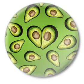 Значок с принтом Люблю авокадо в Санкт-Петербурге,  металл | круглая форма, металлическая застежка в виде булавки | food | green | vegetarian | вегетарианец | влюбленность | влюбленные | вместе навсегда | девушке | здоровый | здоровый образ жизни | зелень | кружка | любимая | любимый | люблю | май | натуральный